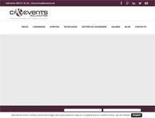 Tablet Screenshot of cevents.es